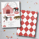 Search for big top circus tent invitations Children