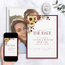 Search for sunflower wedding save the dates Floral