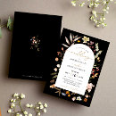 Search for black boho wedding invitations Autumn