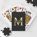 Search for your name playing cards Black