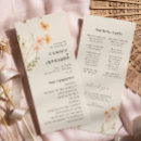 Search for boho wedding programs Ceremony