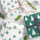 Search for green christmas tree wrapping paper Pattern