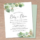 Search for eucalyptus couples baby shower invitations Elegant