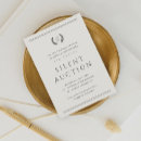 Search for silent auction invitations Elegant