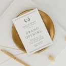 Search for business grand opening invitations Typography