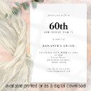 Search for colourful 60th birthday invitations Simple