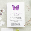 Search for elegant butterfly invitations Purple