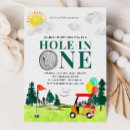 Search for hole in one 1st birthday invitations Birdies and eagles