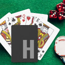 Search for initials playing cards For him