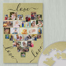 Search for engagement puzzles Photo collage