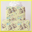 Search for blue polka dot wrapping paper Pink and blue