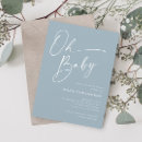 Search for typography baby boy shower invitations Elegant