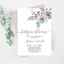 Search for lilac baby girl shower invitations Baby in bloom