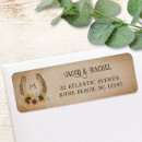 Search for rustic address labels weddings Western