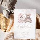 Search for teddy bear twin shower invitations Gender neutral