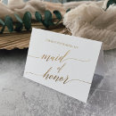 Search for maid of honour cards Bride