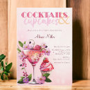 Search for cupcakes and cocktails invitations Modern