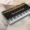 Search for music lessons business cards Piano