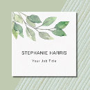 Search for foliage business cards Watercolor