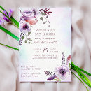 Search for purple floral baby shower invitations Burgundy