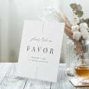 Search for favors please take one signs Elegant
