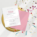Search for pink 70th birthday invitations Typography