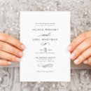 Search for elegant traditional wedding invitations Black