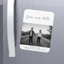Search for magnets wedding save the dates Black and white
