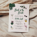 Search for beach resort invitations Vintage