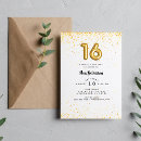 Search for confetti sweet 16 invitations 16th