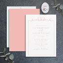 Search for pink border wedding invitations Classic