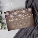 Search for lanterns rehearsal dinner invitations String lights