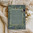 Search for watercolor christening invitations Sage green