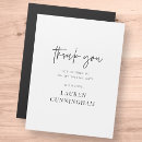 Search for grad thank you cards Black and white