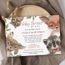 Search for raccoon baby shower invitations For kids