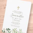 Search for watercolor first communion invitations Foliage