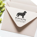 Search for golden retriever rubber stamps Return address