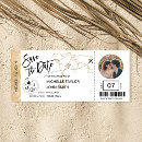 Search for ticket save the date invitations tropical