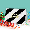 Search for black and gold and white birthday cards Modern