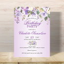 Search for lavender birthday invitations Watercolor