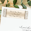 Search for champagne return address labels Calligraphy