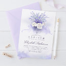Search for lilac christening invitations Floral