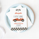 Search for red birthday invitations race car