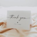 Search for boho wedding thank you cards Black and white
