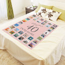 Search for 40th birthday blankets Blush pink