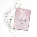 Search for diamond and pearls sweet 16 invitations For her