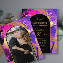 Search for pink and purple wedding invitations Typography