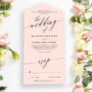Search for blush pink and black invitations Calligraphy
