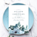 Search for blue flowers invitations Navy