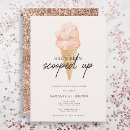 Search for ice cream bridal shower invitations Pink